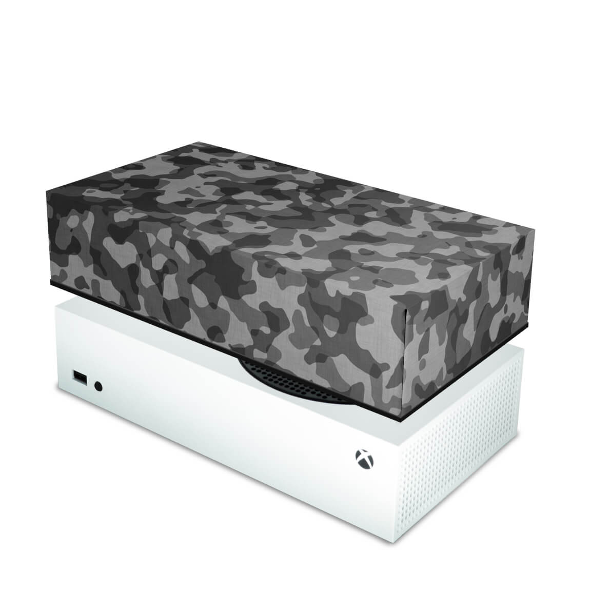 Xbox Series S Capa Anti Poeira Horizontal - Camuflado Cinza