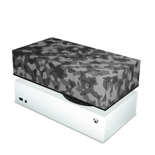 Xbox Series S Capa Anti Poeira Horizontal - Camuflado Cinza