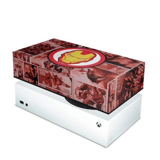 Xbox Series S Capa Anti Poeira Horizontal - Homem De Ferro Comics