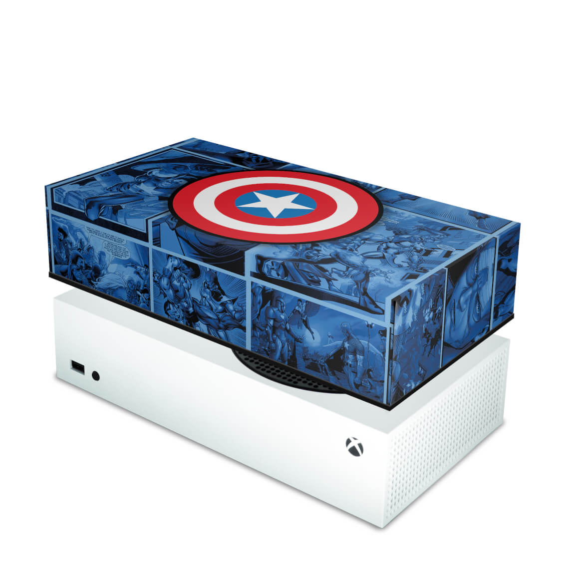 Capa Anti Poeira Xbox Series S Horizontal - Capitão América Comics