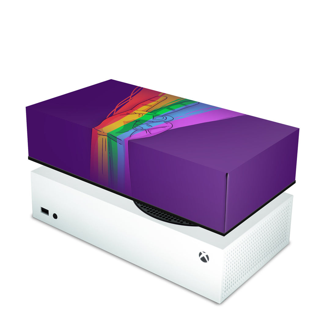 Capa Anti Poeira Xbox Series S Horizontal - Rainbow Colors Colorido