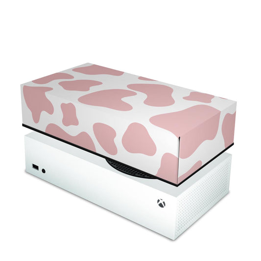 Xbox Series S Capa Anti Poeira Horizontal - Vaquinha Rosa