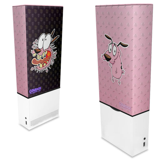 Capa Anti Poeira Xbox Series S Vertical - Coragem: O Cão Covarde