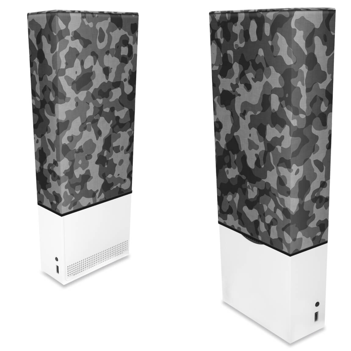 Capa Xbox Series S Anti Poeira Vertical - Camuflado Cinza