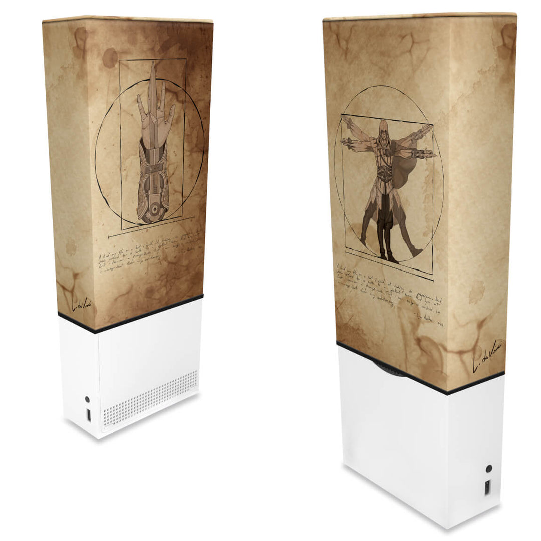 Capa Anti Poeira Xbox Series S Vertical - Assassin’S Creed Vitruviano