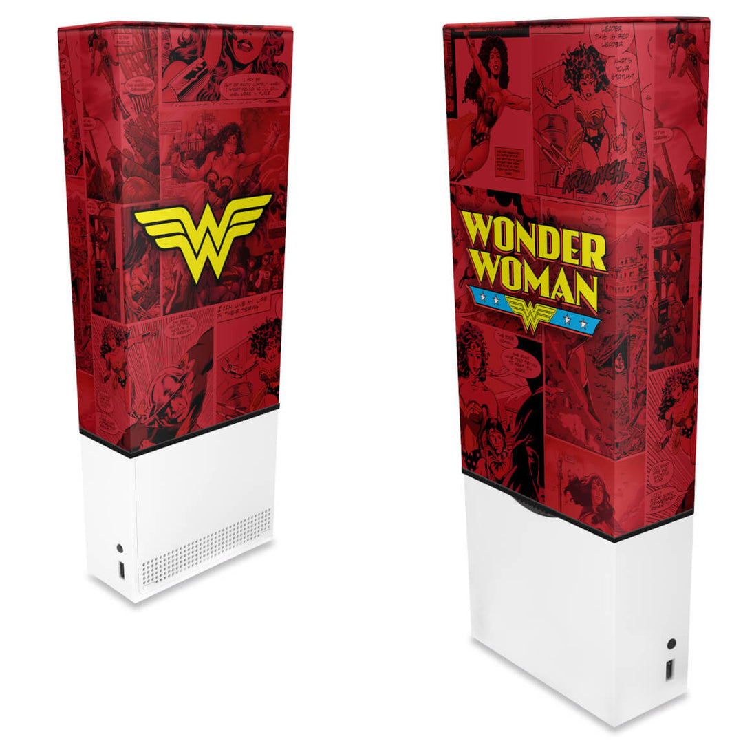 Capa Anti Poeira Xbox Series S Vertical - Mulher Maravilha Comics