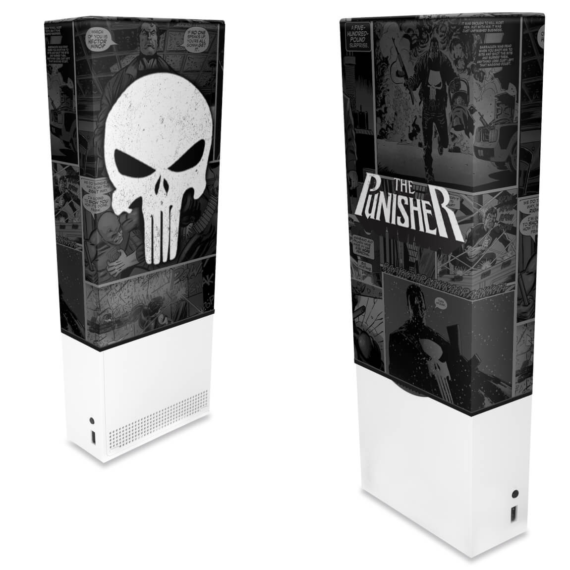 Capa Anti Poeira Xbox Series S Vertical - The Punisher Justiceiro Comics