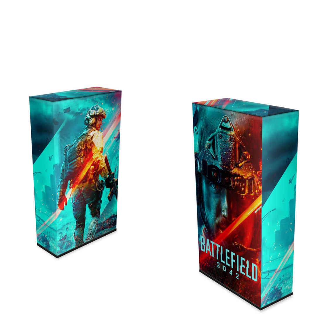 Capa Anti Poeira Xbox Series S Vertical - Battlefield 2042 - Pop Arte Skins - foto 2