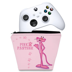 Capa Case Xbox Series S X Controle - Pantera Cor de Rosa - Pop Arte Skins