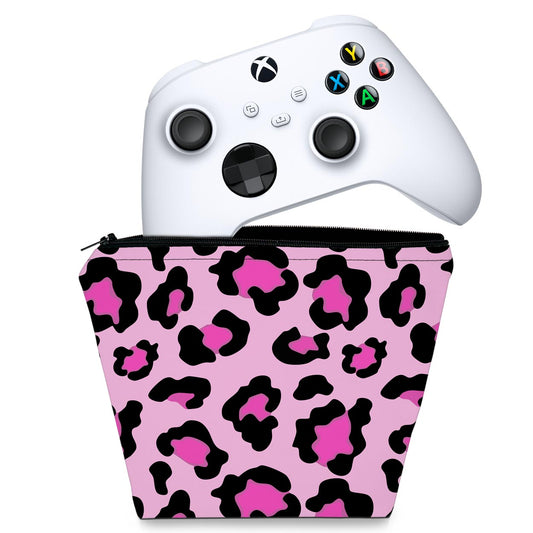 Capa Xbox Series S X Controle Case - Onça Rosa