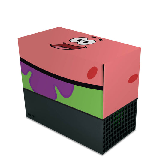 Capa Xbox Series X Anti Poeira Horizontal - Patrick Bob Esponja