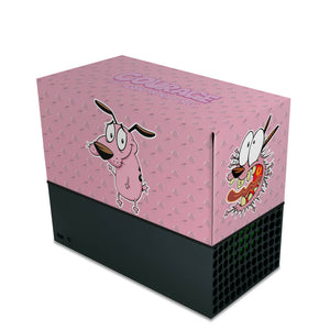 Capa Anti Poeira Xbox Series X Horizontal - Coragem: O Cão Covarde - Pop Arte Skins