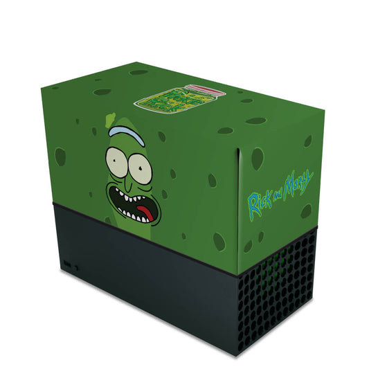 Capa Xbox Series X Anti Poeira Horizontal - Pickle Rick And Morty