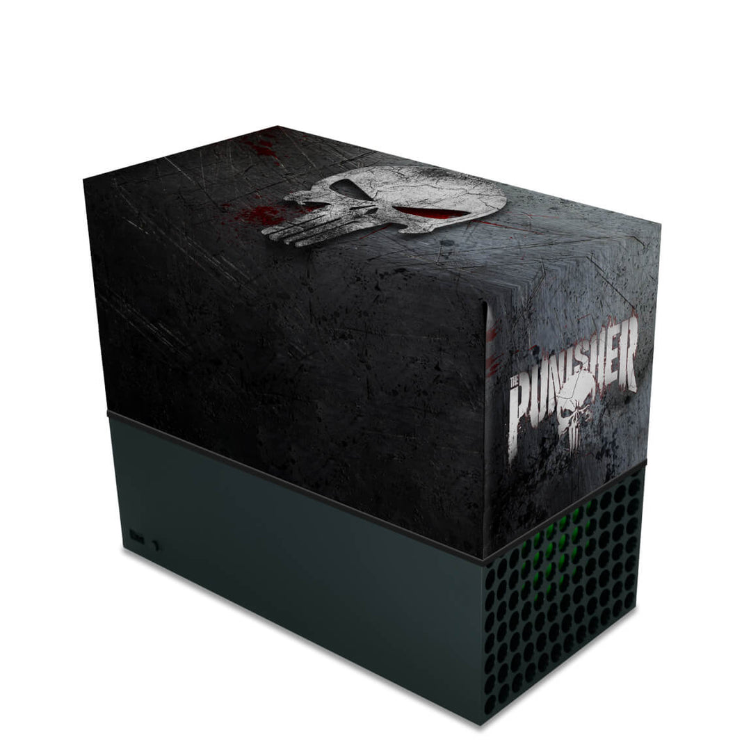Capa Anti Poeira Xbox Series X Horizontal - The Punisher Justiceiro - Pop Arte Skins
