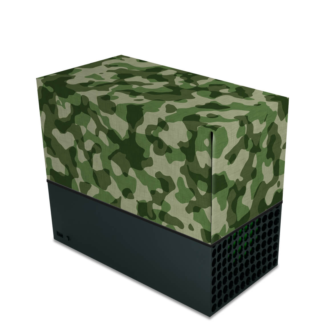 Capa Xbox Series X Anti Poeira Horizontal - Camuflado Verde