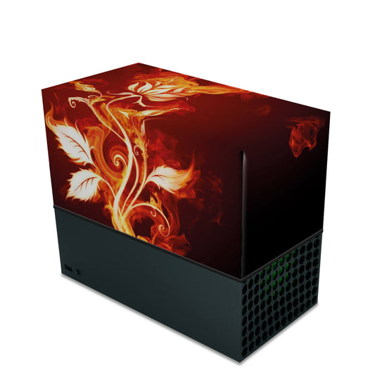 Capa Xbox Series X Anti Poeira Horizontal - Fire Flower