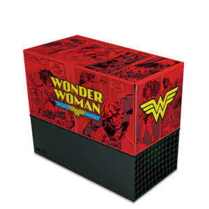 Capa Anti Poeira Xbox Series X Horizontal - Mulher Maravilha Comics - Pop Arte Skins