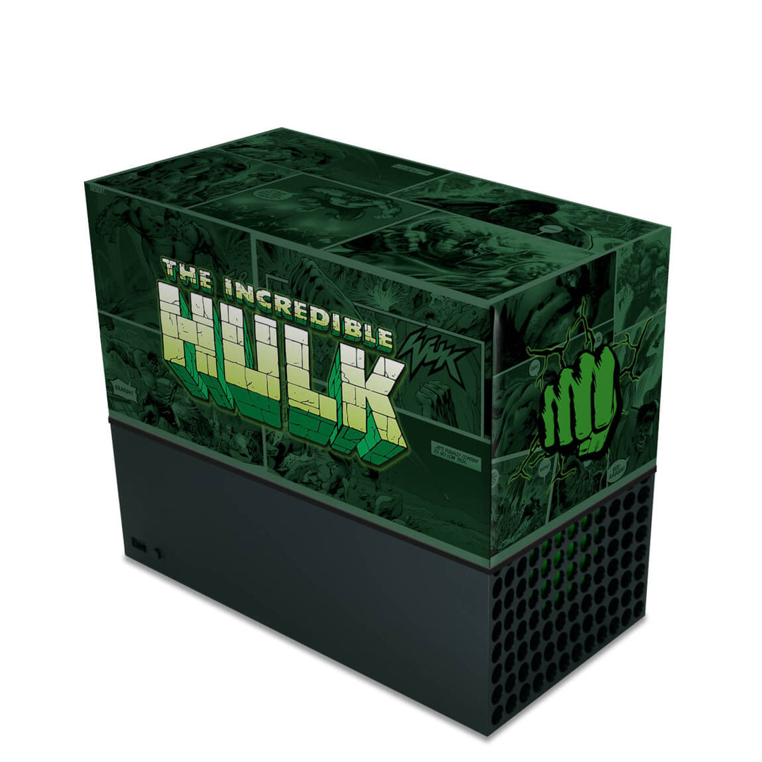 Capa Anti Poeira Xbox Series X Horizontal - Hulk Comics - Pop Arte Skins