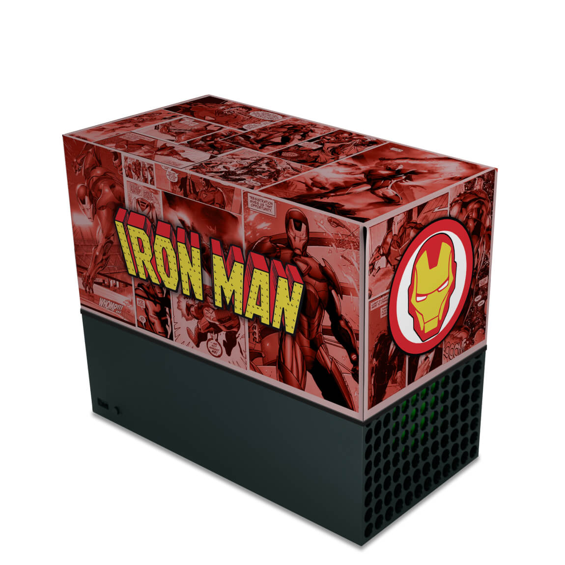 Capa Xbox Series X Anti Poeira Horizontal - Homem De Ferro Comics