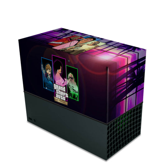 Capa Xbox Series X Anti Poeira Horizontal - GTA The Trilogy