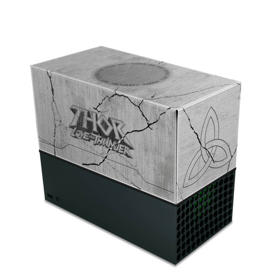 Capa Xbox Series X Anti Poeira Horizontal - Mjolnir Thor Amor e Trovão