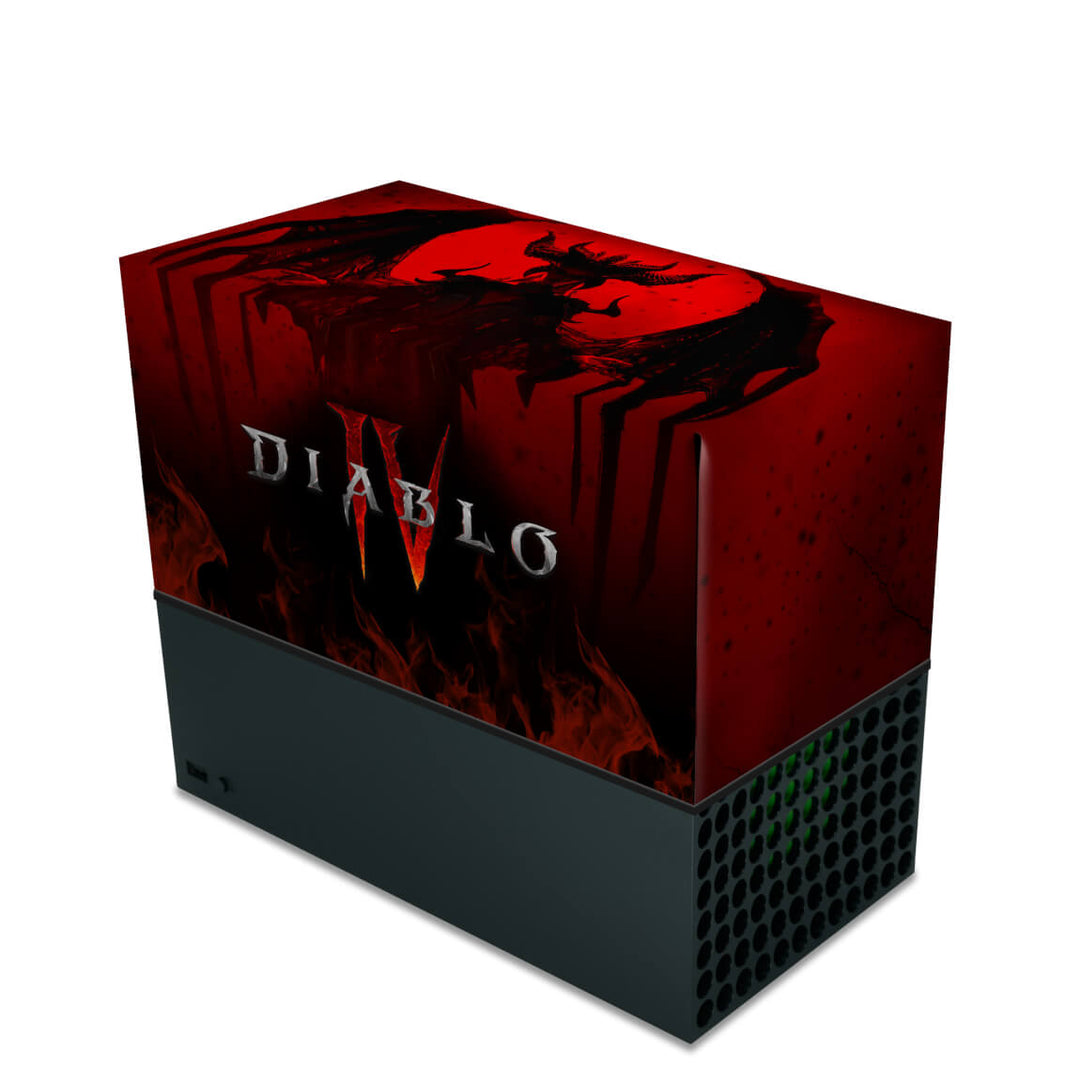 Capa Anti Poeira Xbox Series X Horizontal - Diablo IV 4 - Pop Arte Skins