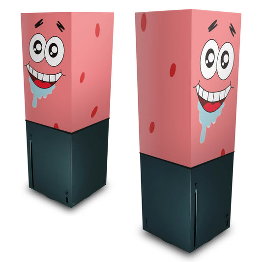 Xbox Series X Capa Anti Poeira Vertical - Patrick Bob Esponja