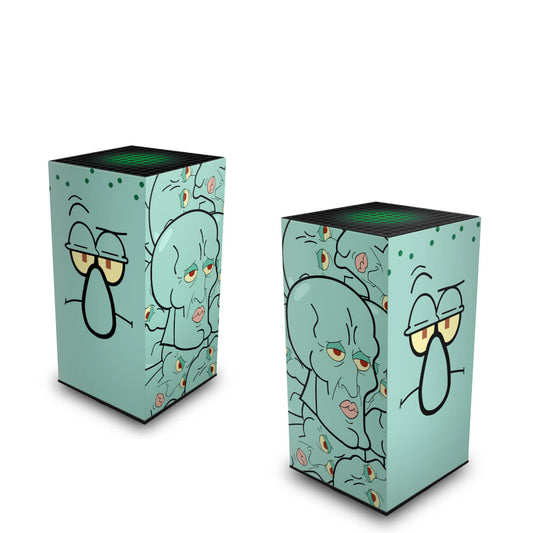 Xbox Series X Capa Anti Poeira Vertical - Lula Molusco Bob Esponja