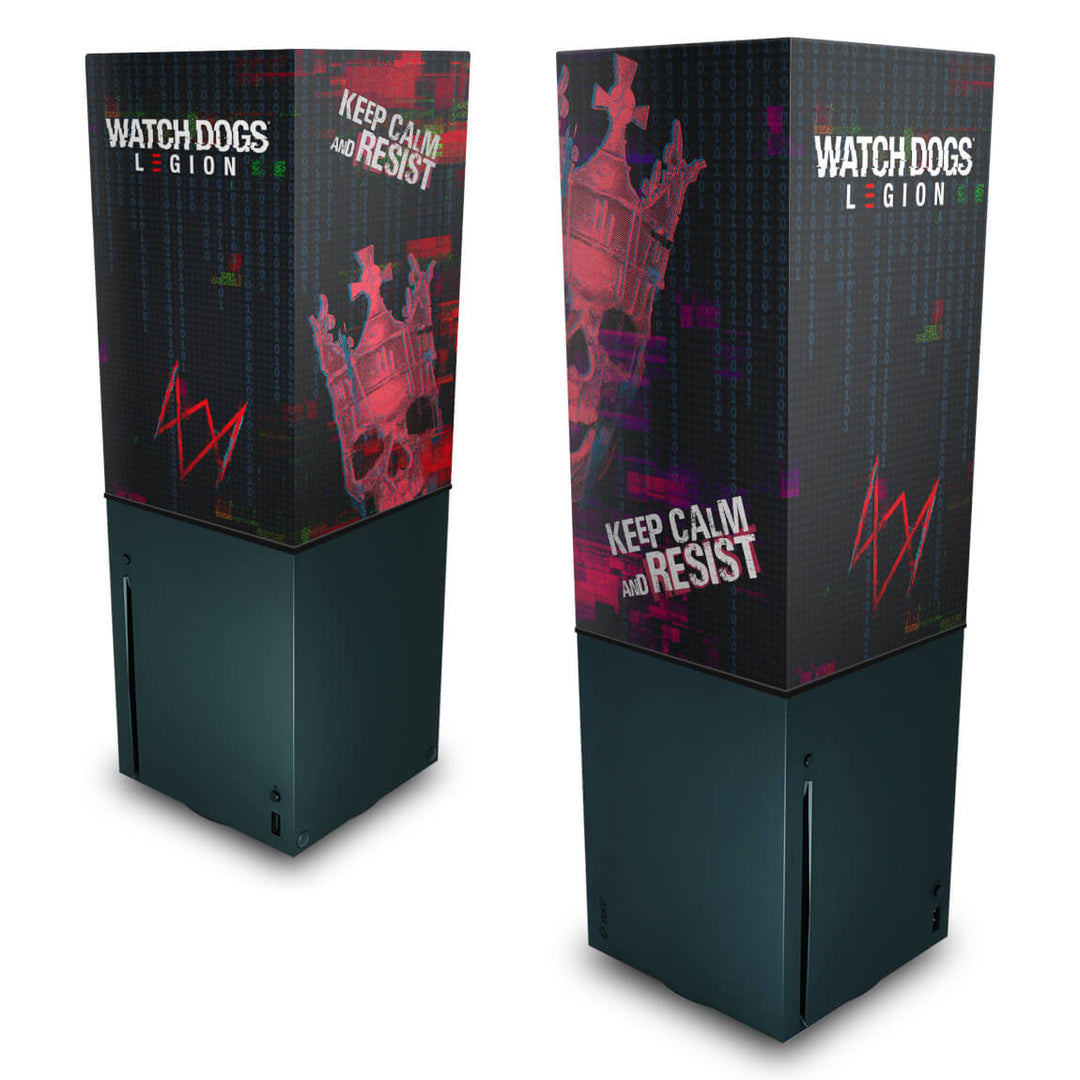 Capa Anti Poeira Xbox Series X Vertical - Watch Dogs Legion - Pop Arte Skins
