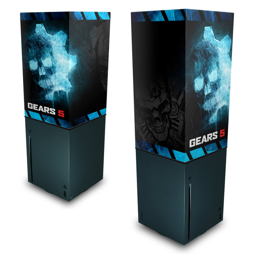 Capa Anti Poeira Xbox Series X Vertical - Gears 5 - Pop Arte Skins
