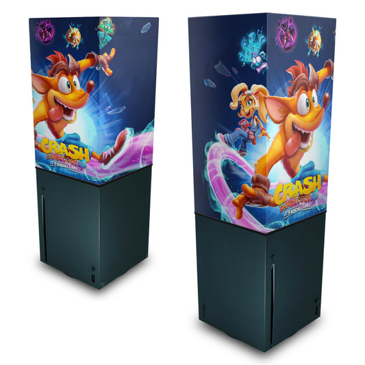 Xbox Series X Capa Anti Poeira Vertical - Crash Bandicoot 4