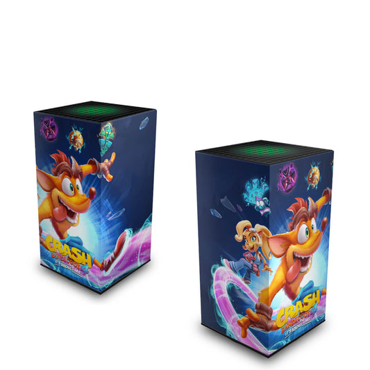 Xbox Series X Capa Anti Poeira Vertical - Crash Bandicoot 4