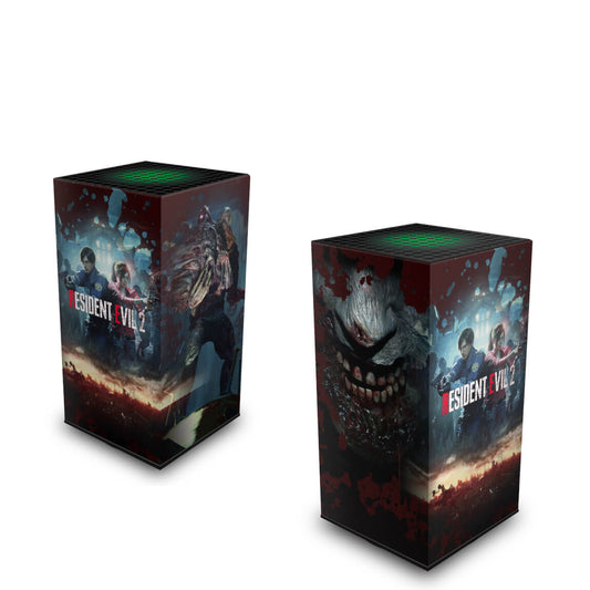 Xbox Series X Capa Anti Poeira Vertical - Resident Evil 2 Remake
