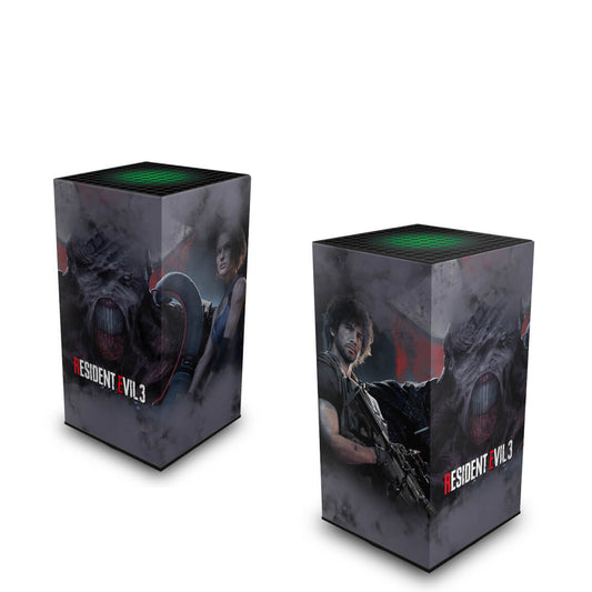 Xbox Series X Capa Anti Poeira Vertical - Resident Evil 3 Remake