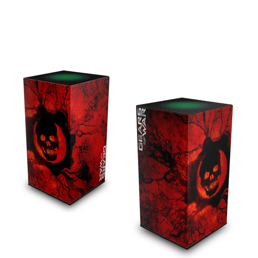 Xbox Series X Capa Anti Poeira Vertical - Gears of War - Skull