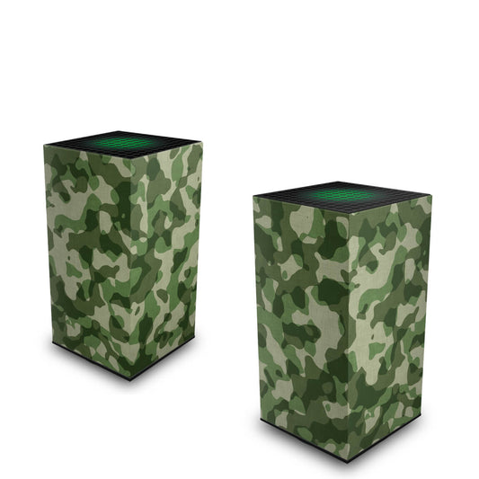 Xbox Series X Capa Anti Poeira Vertical - Camuflado Verde
