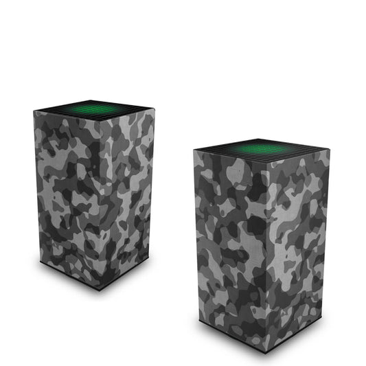 Xbox Series X Capa Anti Poeira Vertical - Camuflado Cinza