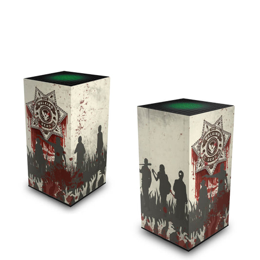 Xbox Series X Capa Anti Poeira Vertical - The Walking Dead