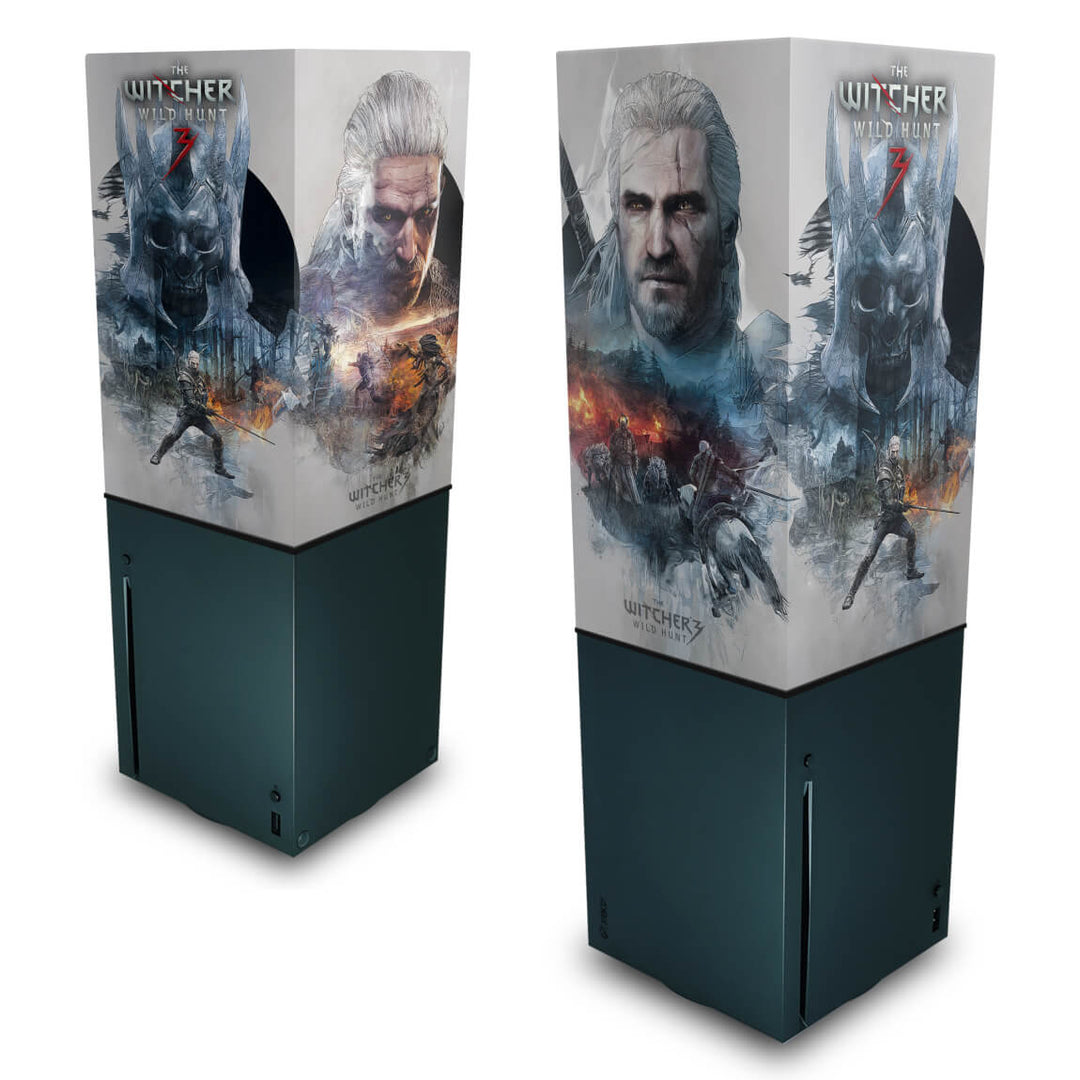 Capa Anti Poeira Xbox Series X Vertical - The Witcher 3 - Pop Arte Skins