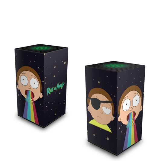 Xbox Series X Capa Anti Poeira Vertical - Morty Rick And Morty