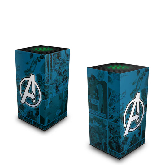 Xbox Series X Capa Anti Poeira Vertical - Avengers Vingadores Comics
