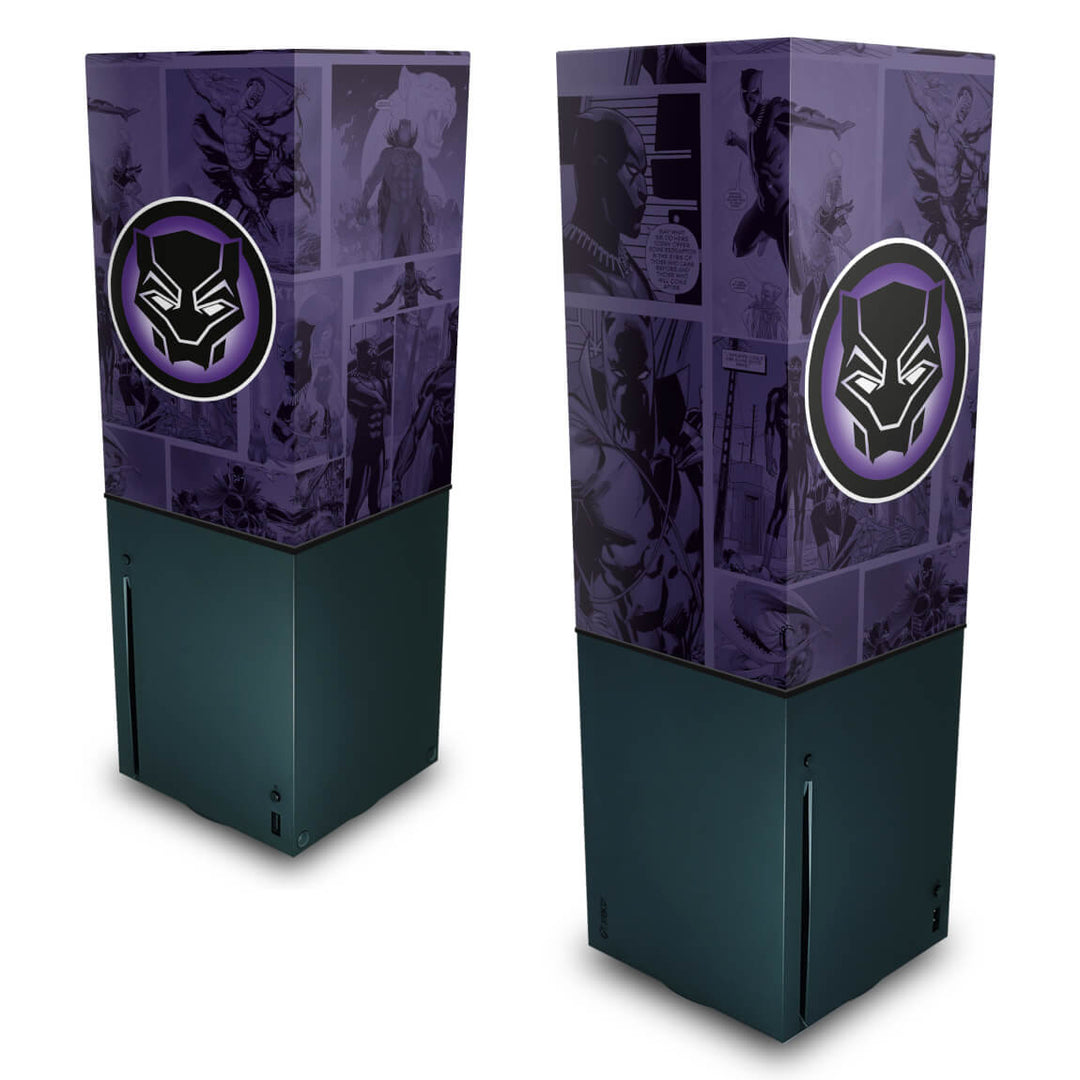 Capa Anti Poeira Xbox Series X Vertical - Pantera Negra Comics - Pop Arte Skins