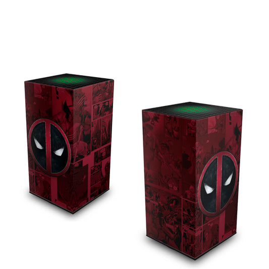 Xbox Series X Capa Anti Poeira Vertical - Deadpool Comics
