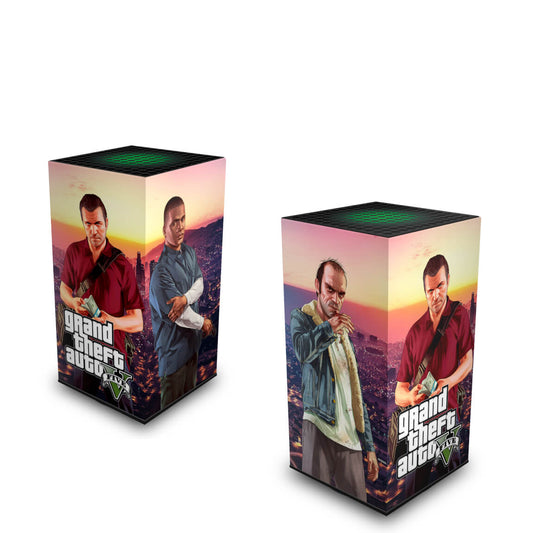 Xbox Series X Capa Anti Poeira Vertical - GTA V