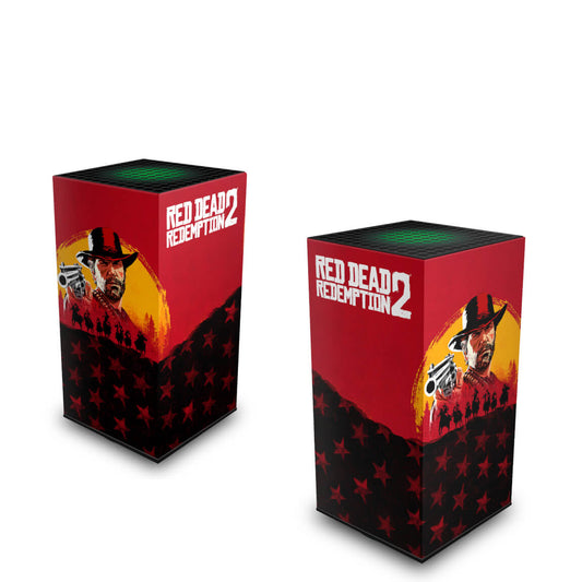 Xbox Series X Capa Anti Poeira Vertical - Red Dead Redemption 2