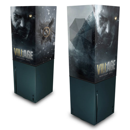 Xbox Series X Capa Anti Poeira Vertical - Resident Evil Village