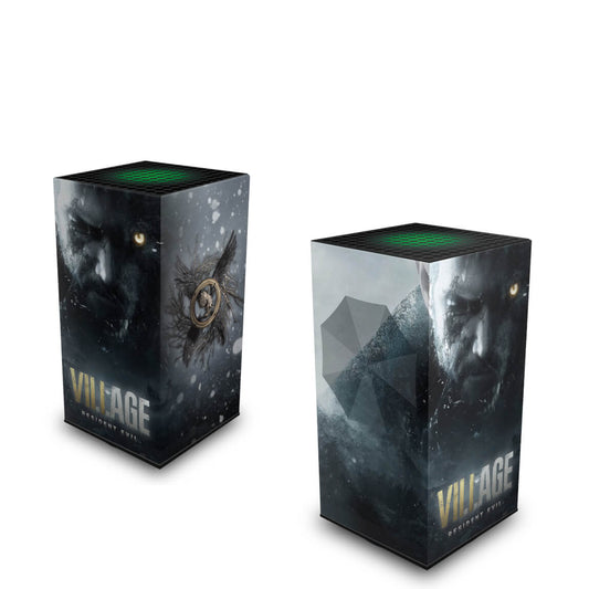 Xbox Series X Capa Anti Poeira Vertical - Resident Evil Village
