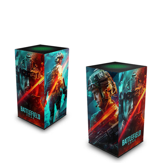 Xbox Series X Capa Anti Poeira Vertical - Battlefield 2042