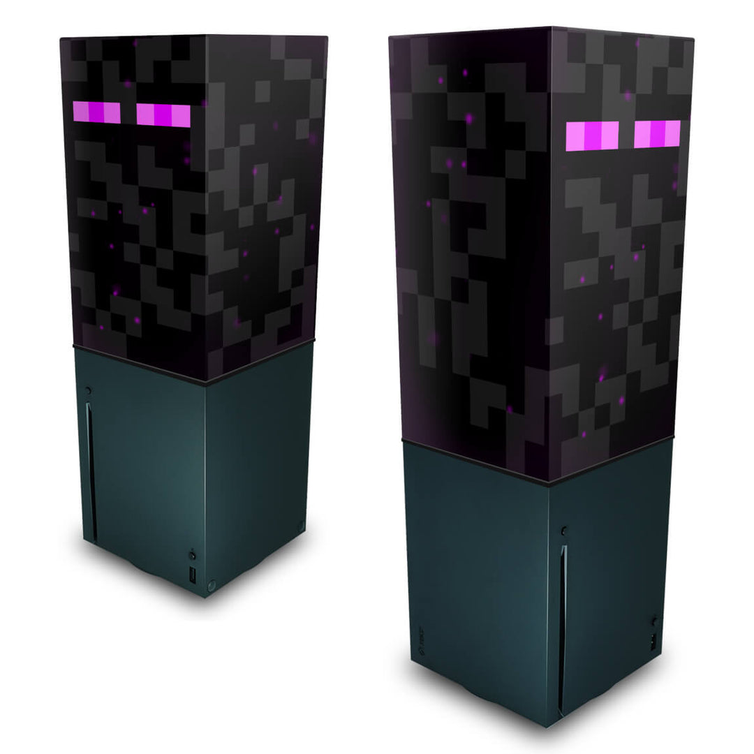 Capa Anti Poeira Xbox Series X Vertical - Minecraft Enderman - Pop Arte Skins