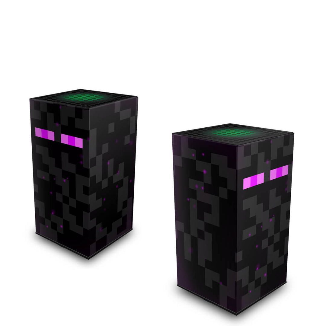 Capa Anti Poeira Xbox Series X Vertical - Minecraft Enderman - Pop Arte Skins - foto 2